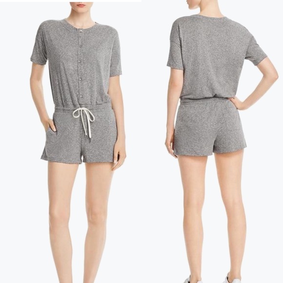 NWT N:Philanthropy Finn Romper, Heather Grey - Picture 2 of 9